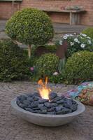 Make fire bowl out of concrete